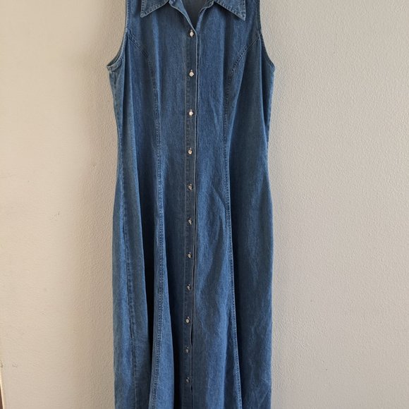 Vintage Denim Dress - Picture 2 of 6